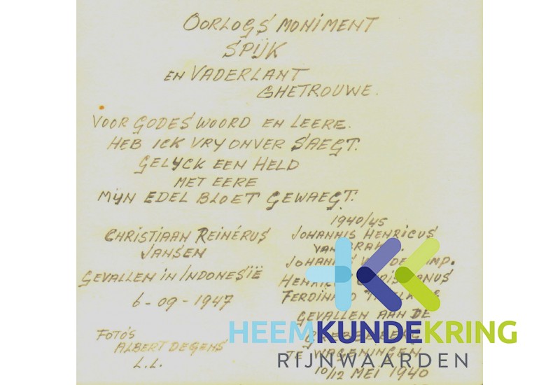 Spijk Oorlogsmonument 05-1987 F0000017 (1)